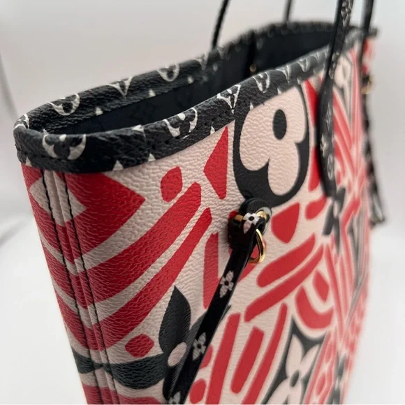 Authentic Louis Vuitton limited edition Monogram Creme Rouge Neverfull MM ❤️ - Picture 4 of 12